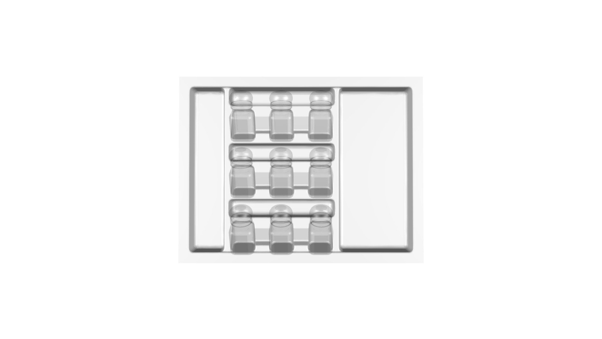 Лоток для специй 700 Standard 500 белый в сборе - 3D model by platinum ...