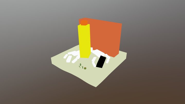 (Gray Box) Nesting Tower - Part 1 - Cactus 3D Model