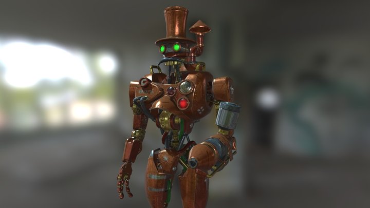 Steampunk Boss 3D Model