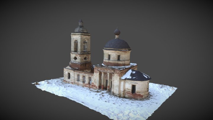 3d модель - Церковь  Троицы Живоначальной 3D Model