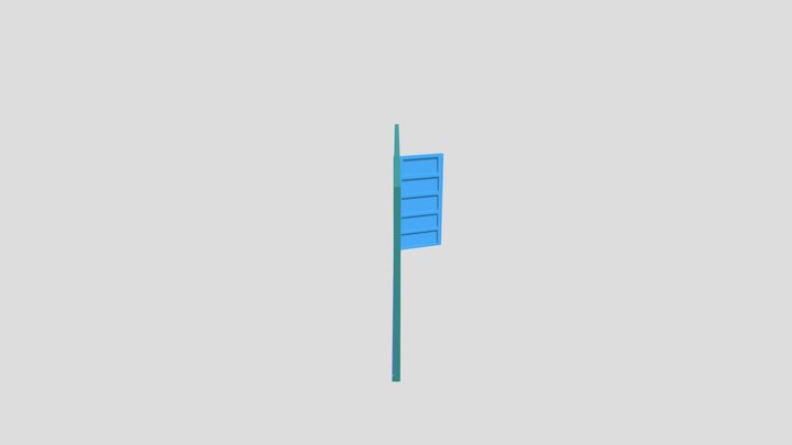Low Poly Wall with Door