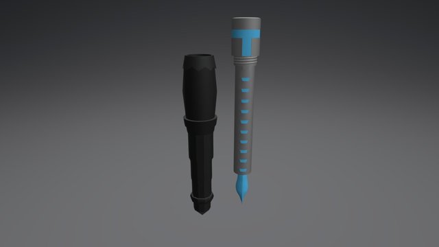 Cyberpunk Pen 3D Model