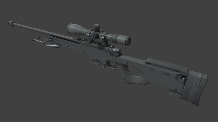 RIFLE | AWP (Black Version) Weapon Model (CS2) 3D Model
