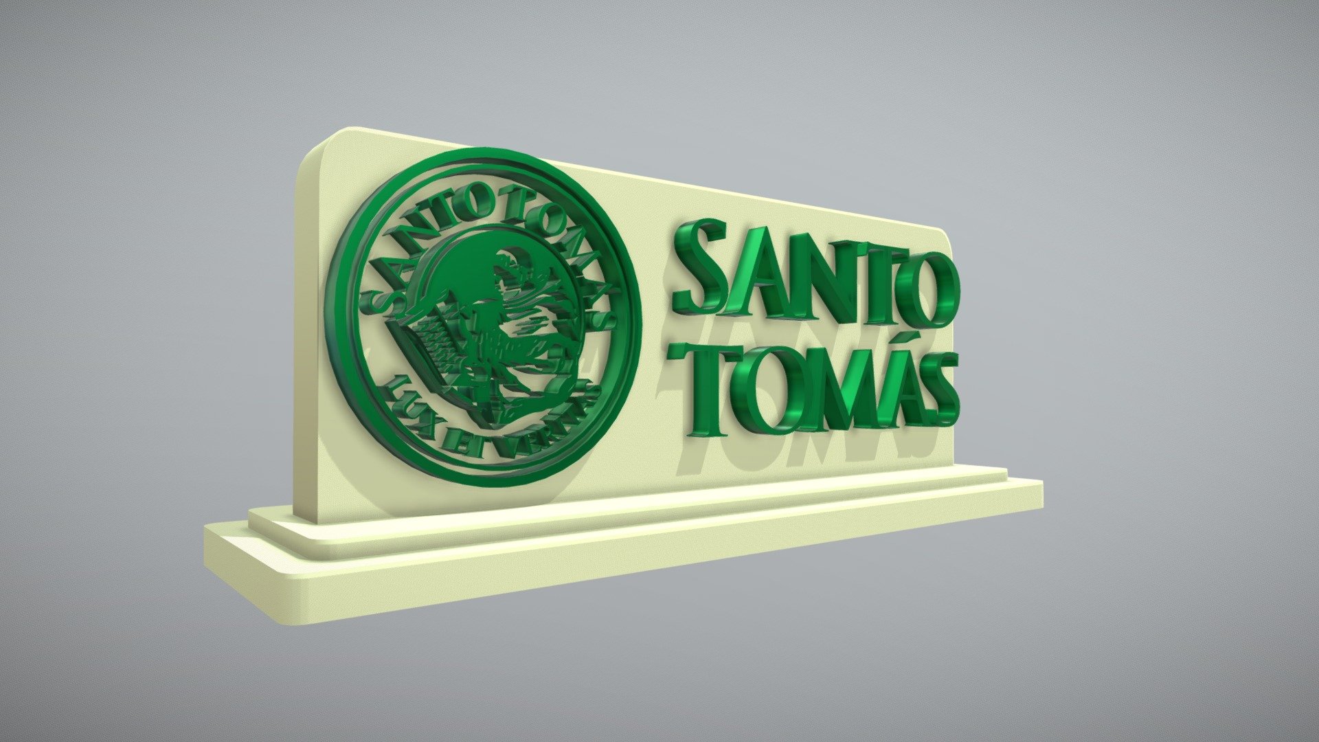 Logo sto tomas con base completa - 3D model by Carlos.Oyarzun [4fdc014 ...