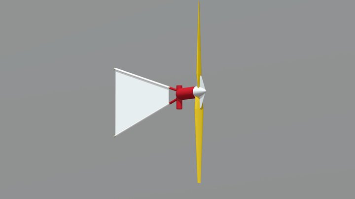 Mini Wind Turbine 3D Model