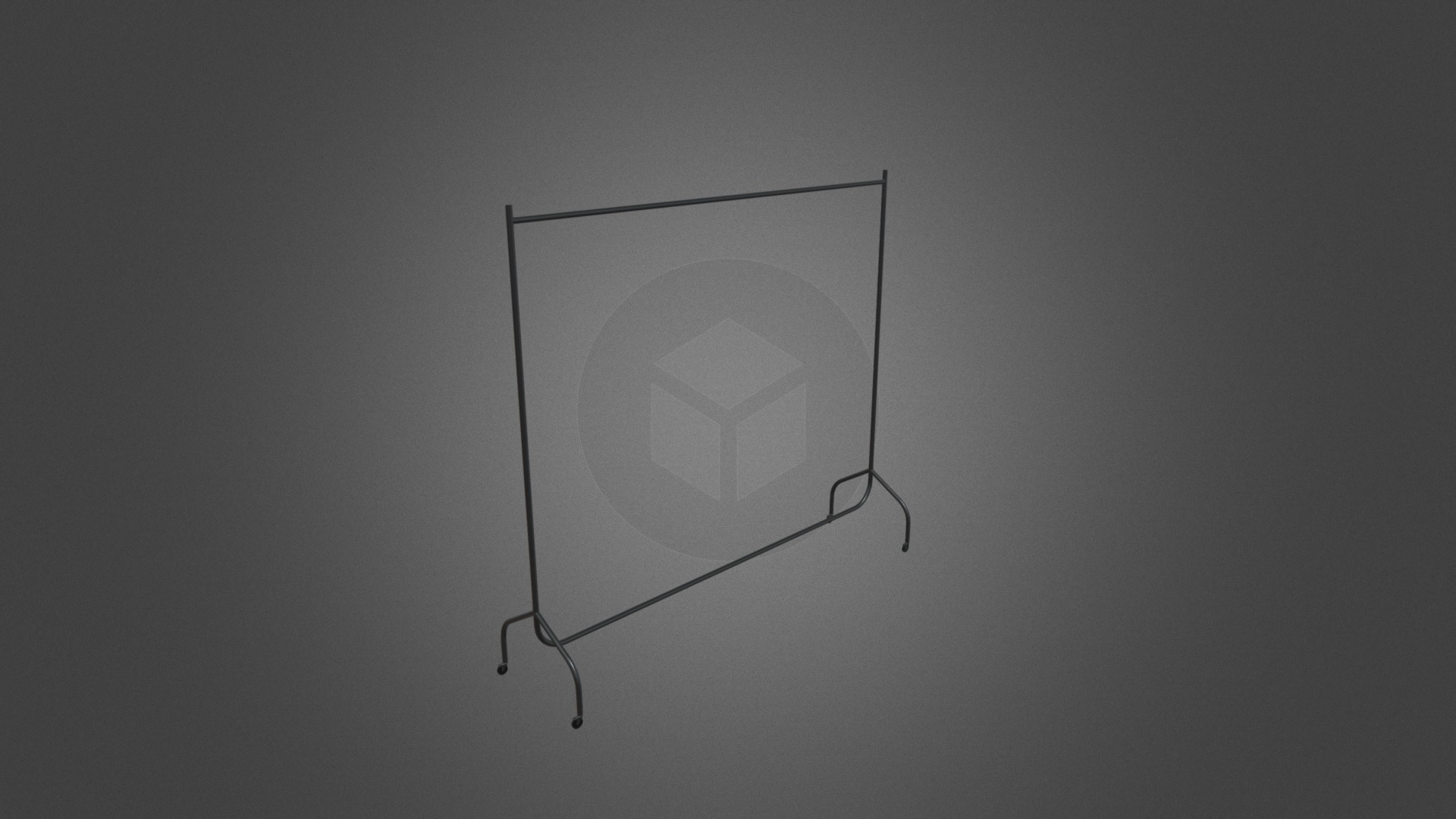 3D model Garment Rail Hire - This is a 3D model of the Garment Rail Hire. The 3D model is about a light fixture from a ceiling.