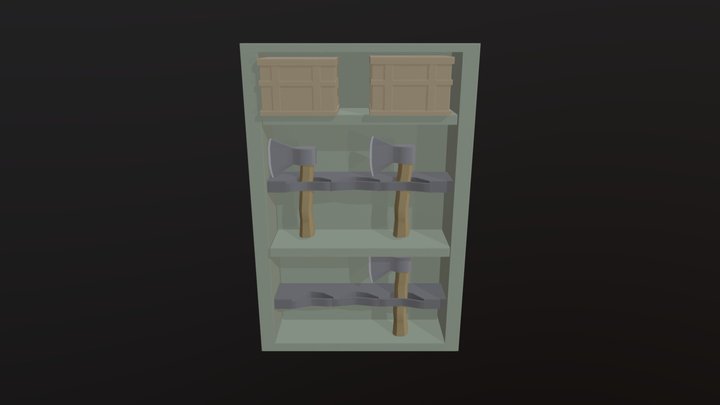 Weapon Cabinet 3D Model