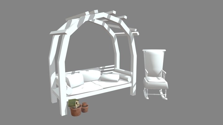 Grandma's house - Model 2 More Detailed Props 3D Model