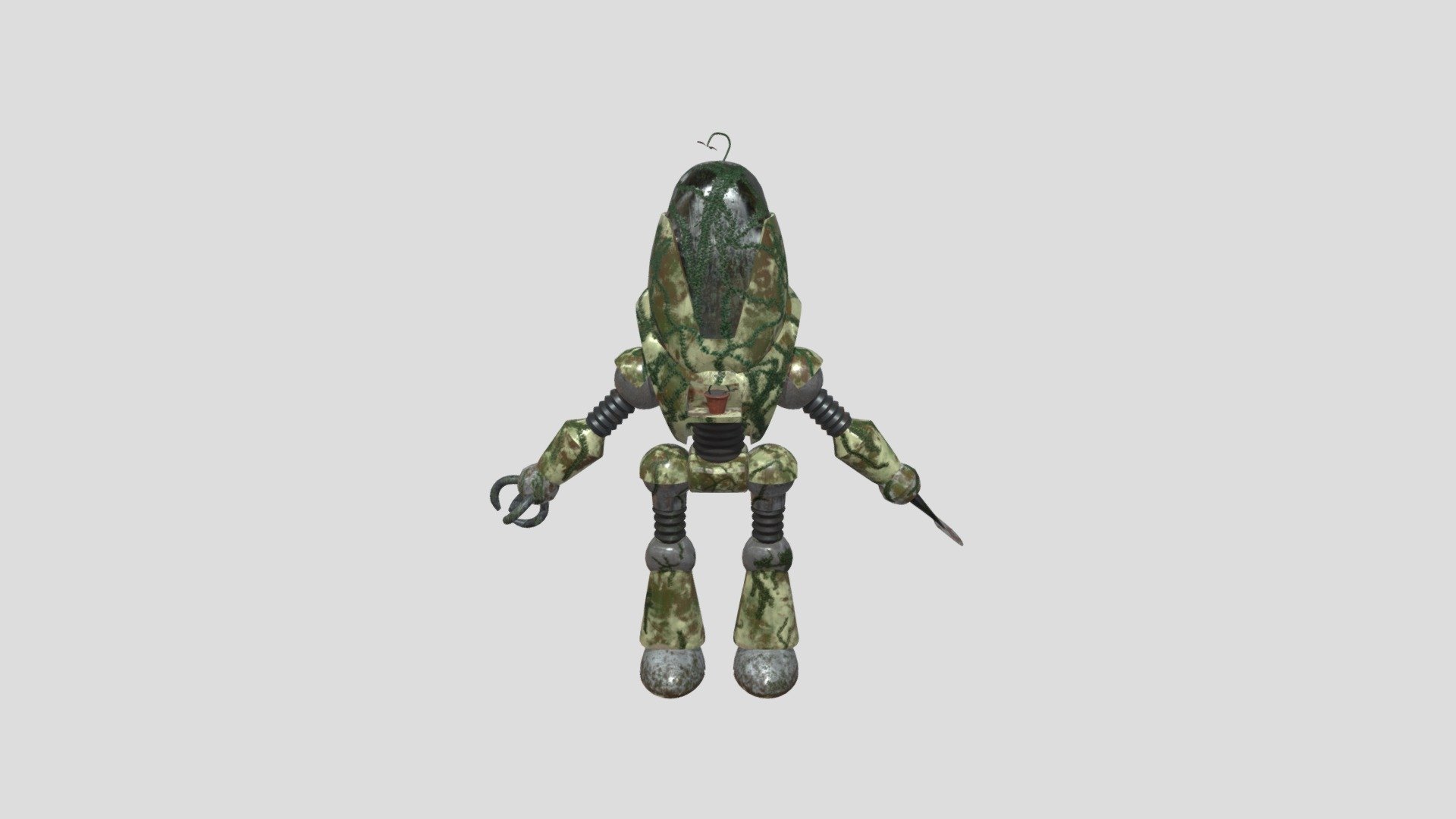 Overgrown Protectron (flowertron) - 3D model by mark (@markFr01 ...