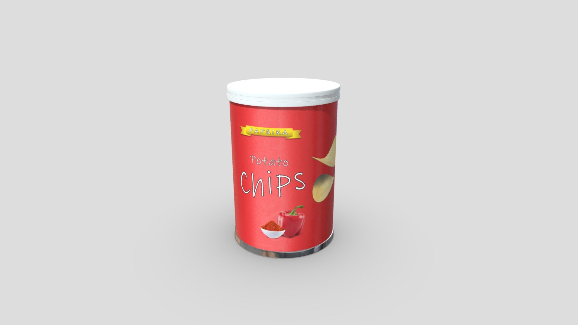 CC0 - Potato Chips Tube 2 - Download Free 3D Model By Plaggy [4fdfeee ...