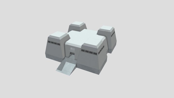Sci Fi Barracks 3D Model