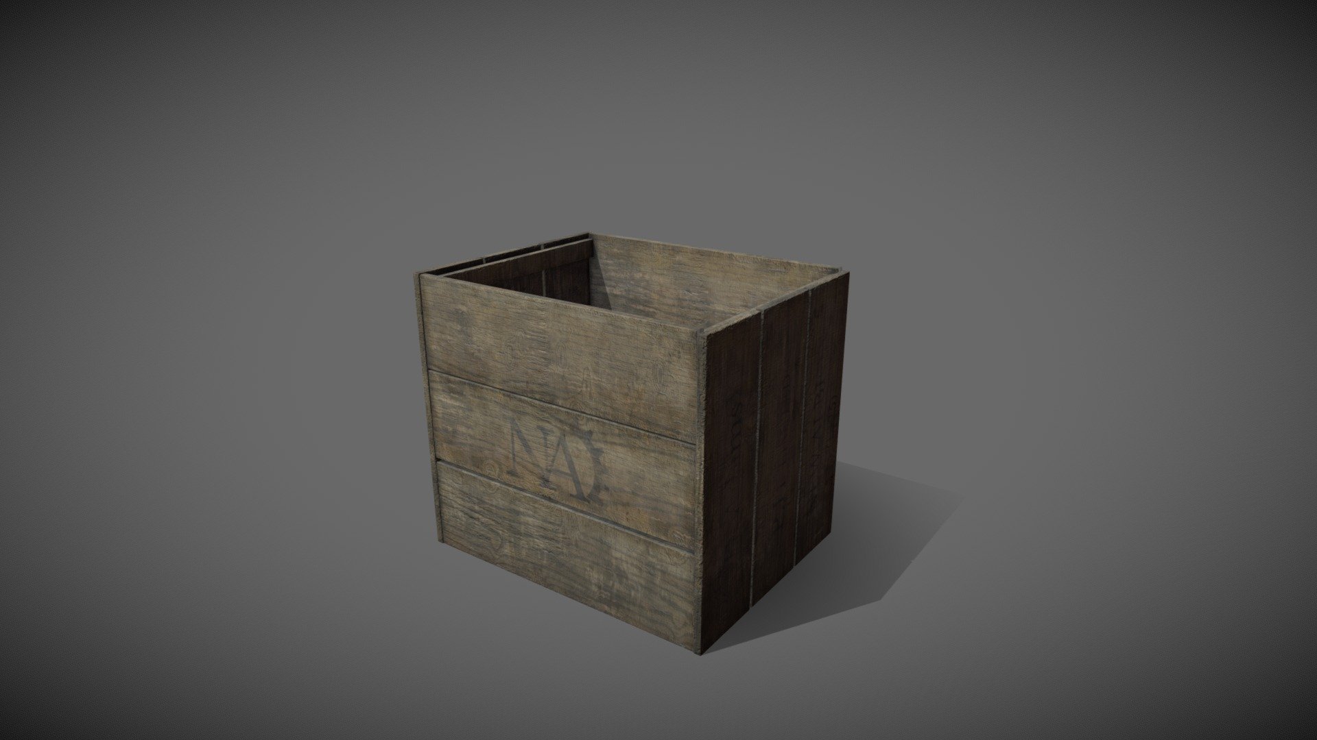 Simple Crate B - 3D Model By Dumokan Art (@dumokanart) [4fe0c37 ...