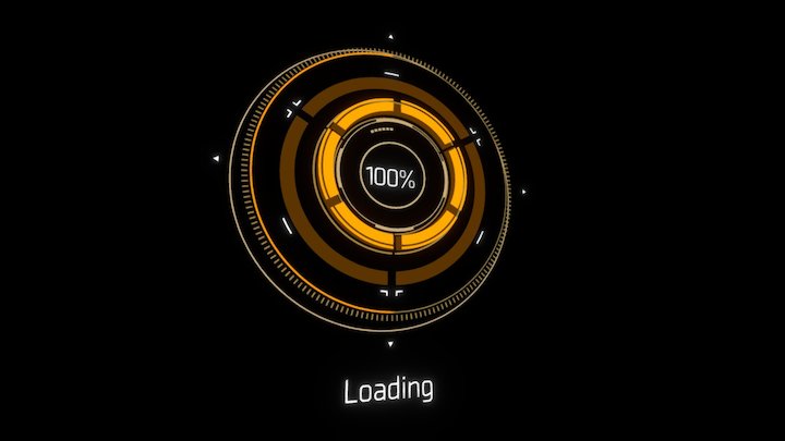 loading screen 3D Model
