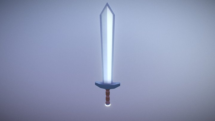 Low poly sword 3D Model
