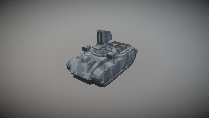 Lowpoly Prism Tank - Red Alert 2