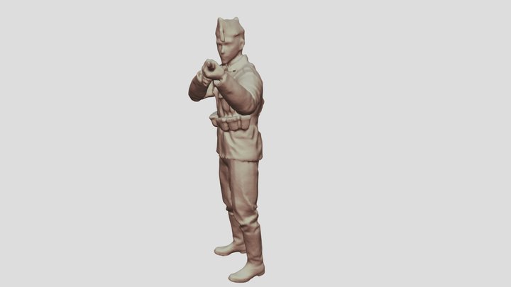 Nationalist soldier - Spanish Civil War 3D Model