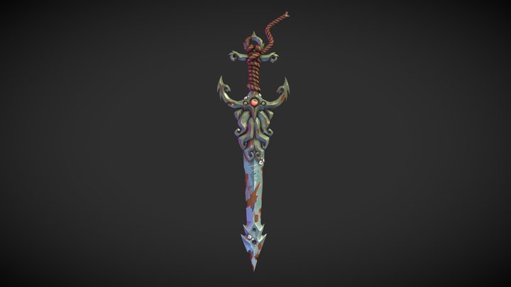Kraken Sword 3D Model