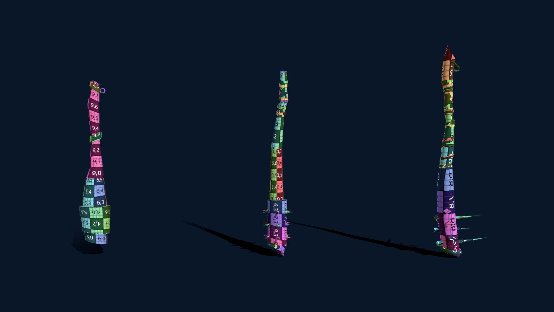 3 Maces UV Layout