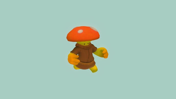 Mushroom Monk 3D Model