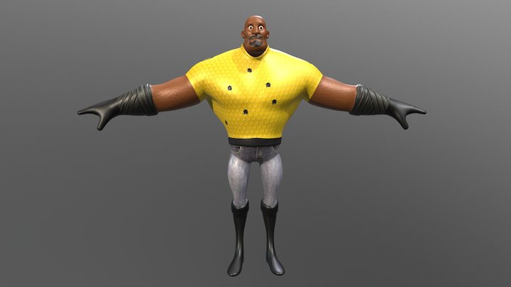 Lucas Kane (Texture Inspired by Luke Cage) 3D Model