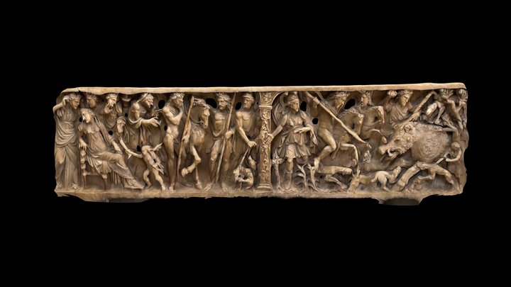 Florence Uffizi-Phaedra Sarcophagus (Scaniverse) – Free 3D Model STL