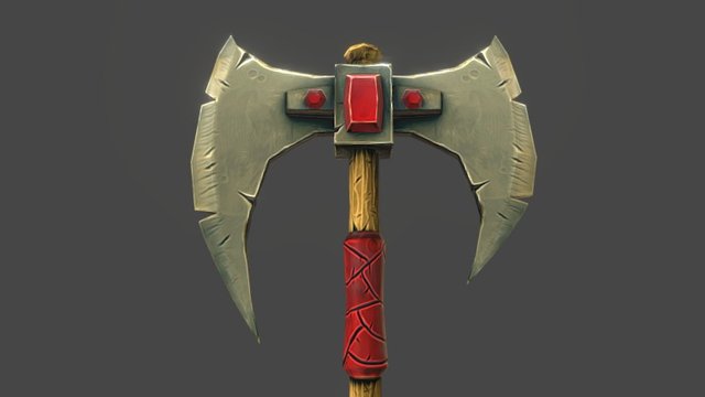 Axe stylized 3D Model