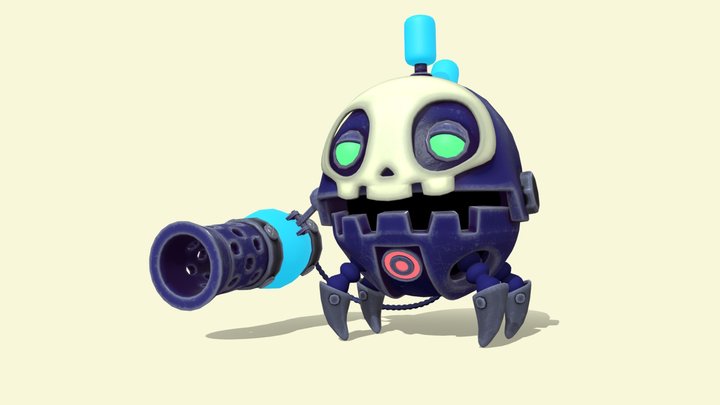 Gunner Robot 3D Model
