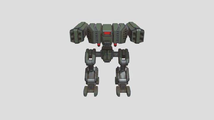 Enemy Mech (with Animations) 3D Model