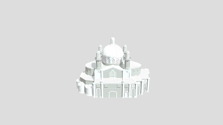 Eglise chrétienne espagnole 3D Model
