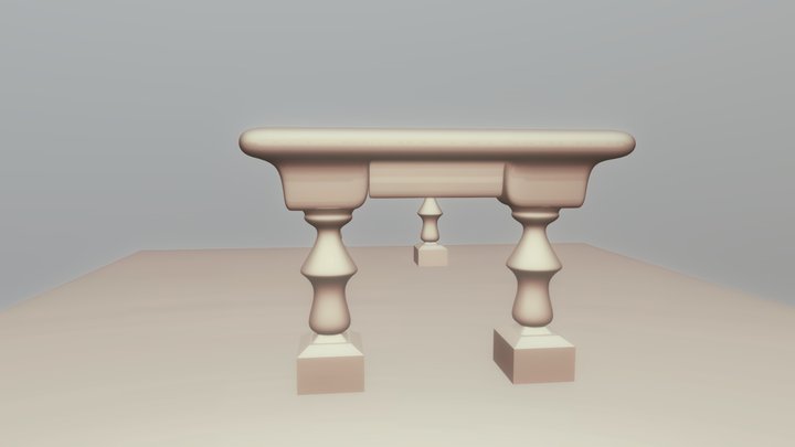 Table in 3d make 3D Model