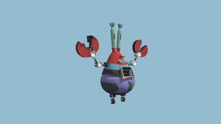 Robot Mr Krabs 3D Model