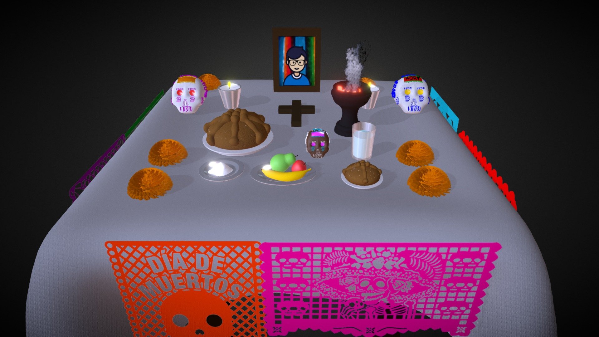 Altar de Día de Muertos - Download Free 3D model by AORV (@aorv) [4feeb88]