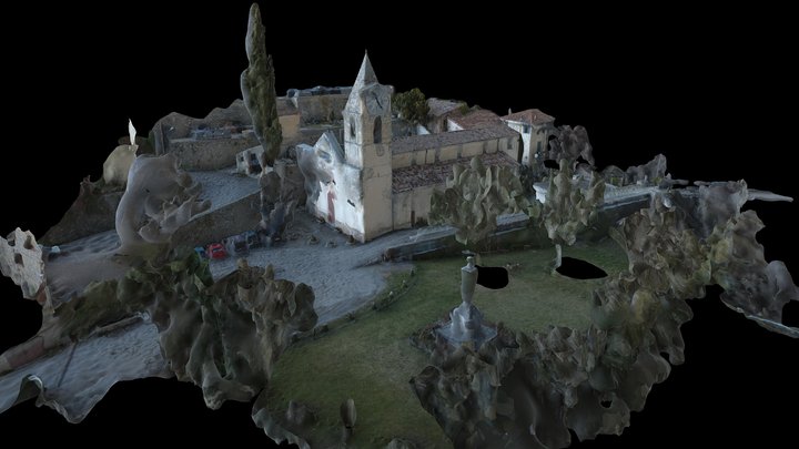Clocher de l'église de Roquebillière 3D Model