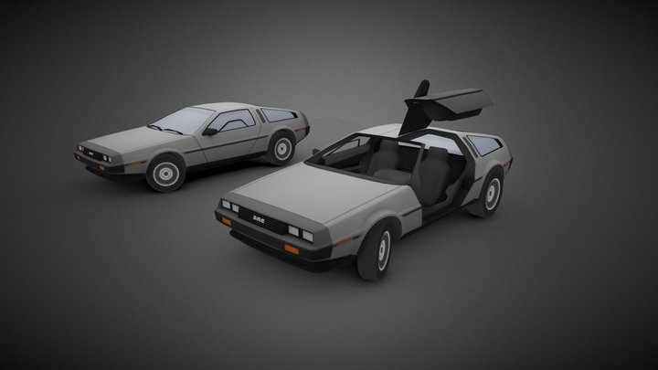 DeLorean DMC-12 3D Model