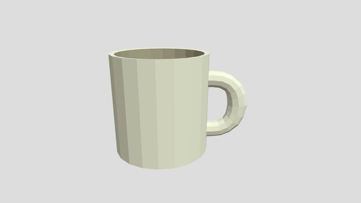 Lowpoly Mug 3D Model