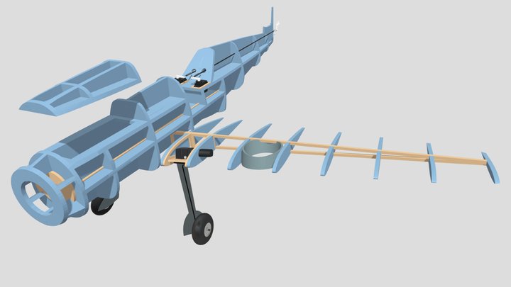 Messerschmitt Bf-109G RC Plane 3D model 3D Model