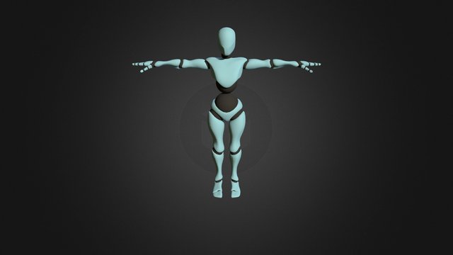 T pose for drawing practice 3D Model
