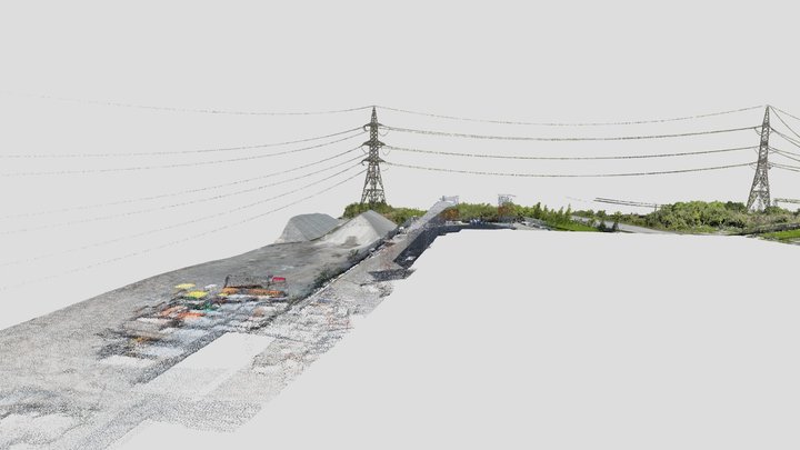 Облако точек лазерных отражений 3D Model