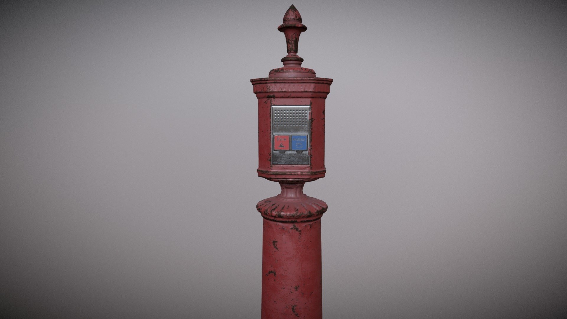 Antique New York Emergency Call Box - 3D model by eric8086 [4ff050e ...