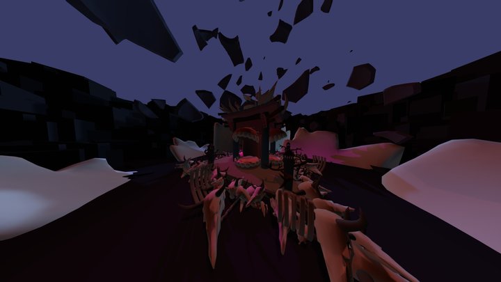 Simple Scene - Sukuna's Malevolent Shrine 3D Model