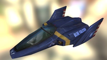 Blue Falcon 3D Model