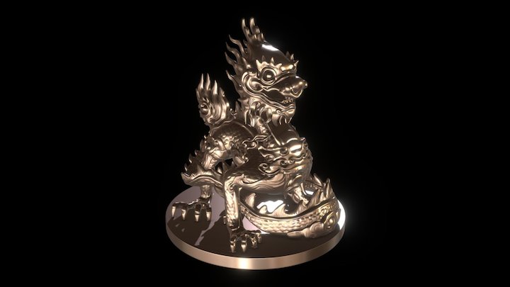 Imperial dragon 3D Model