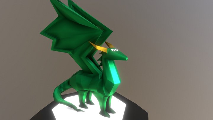 Crystal Dragon 3D Model