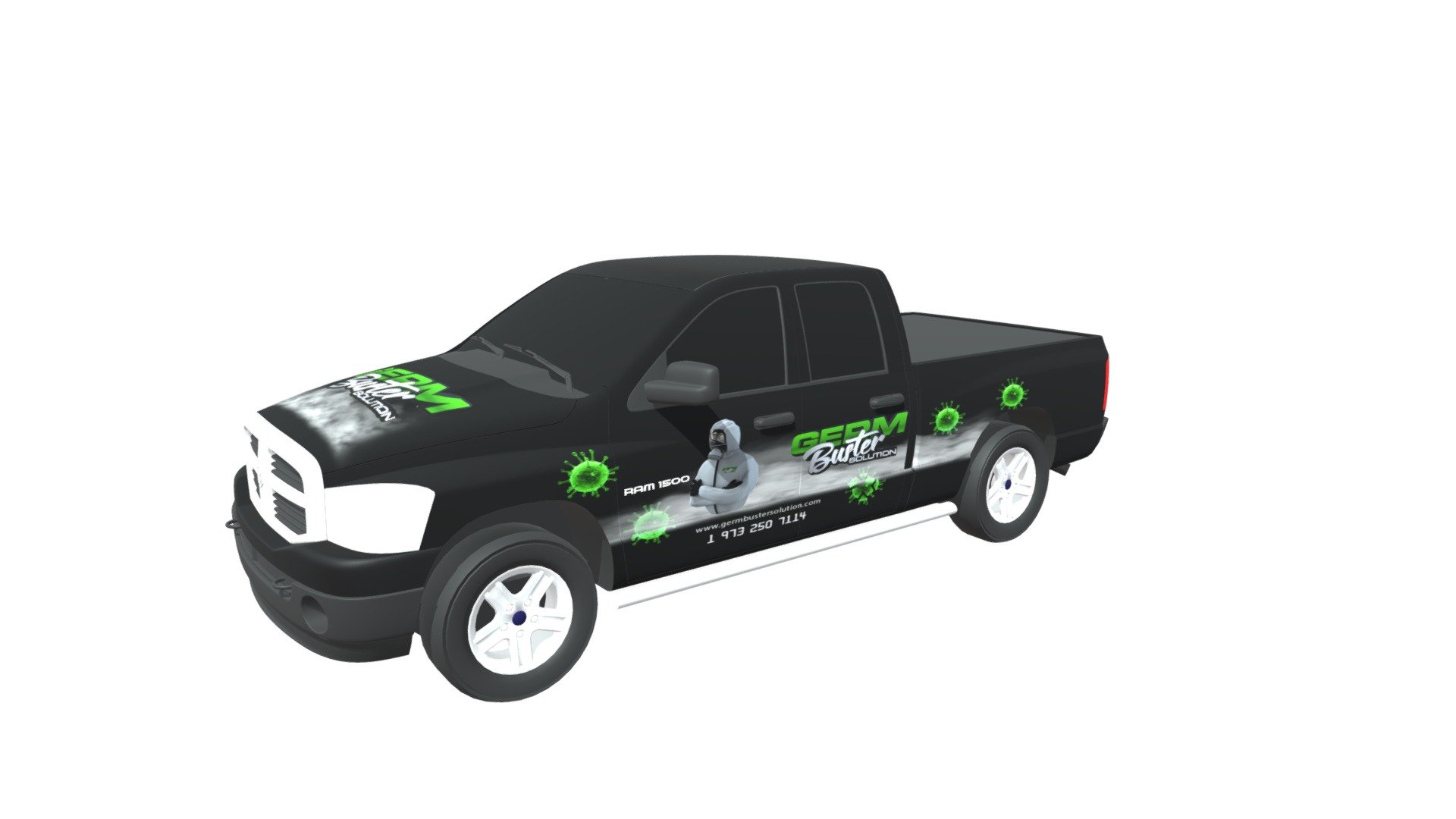 Germ Buster Solution Truck Wrap