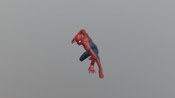 Spiderman Jump Back 3D Model