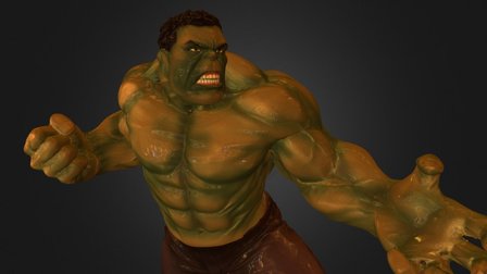 Kotobukiya Hulk Statue 3D Model