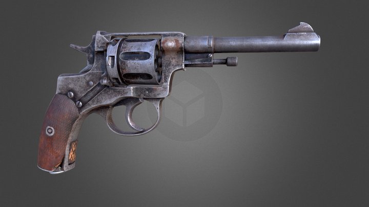 Nagant 1910 3D Model