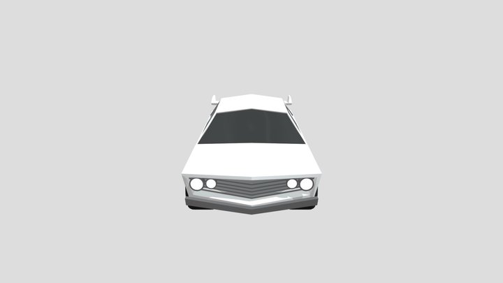 Simple Low poly car 3D Model