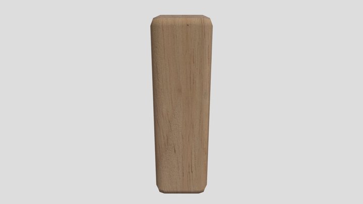 Slim Cuboid Unit Block 3D Model