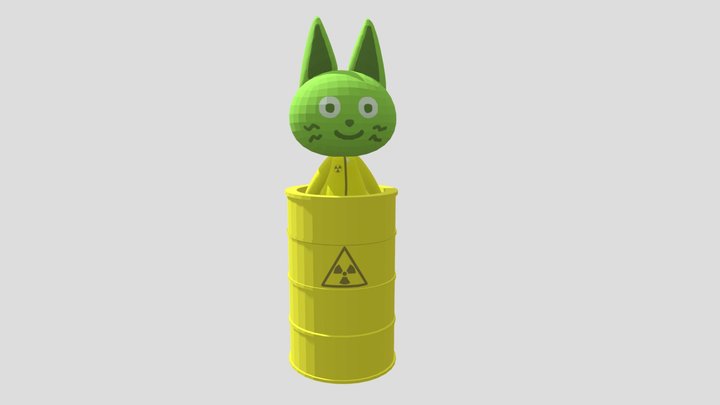 Radioactive Kitty 3D Model